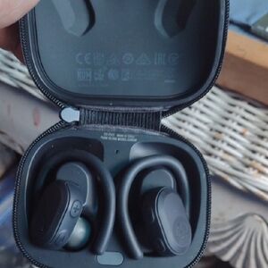 Black Wireless Earbuds with Charging Case